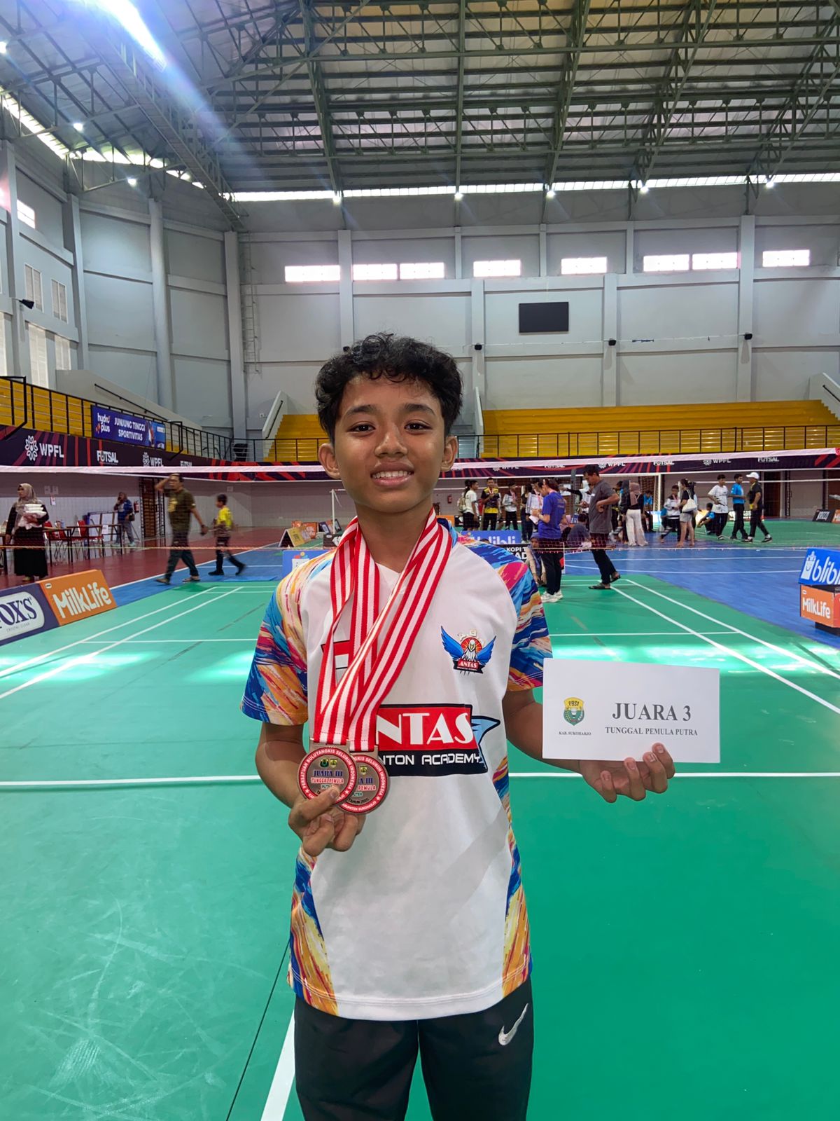 Juara 3 Kategori Tunggal Pemula Putra dan Ganda Pemula Putra Kejurkab Sukoharjo 2025