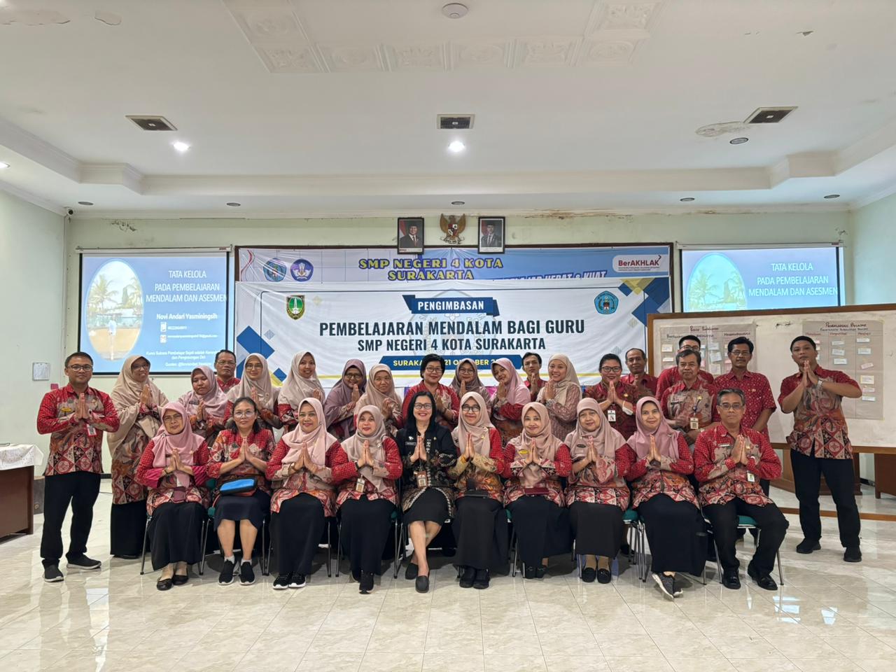 Workshop Pembelajaran Mendalam di SMP Negeri 4 Kota Surakarta
