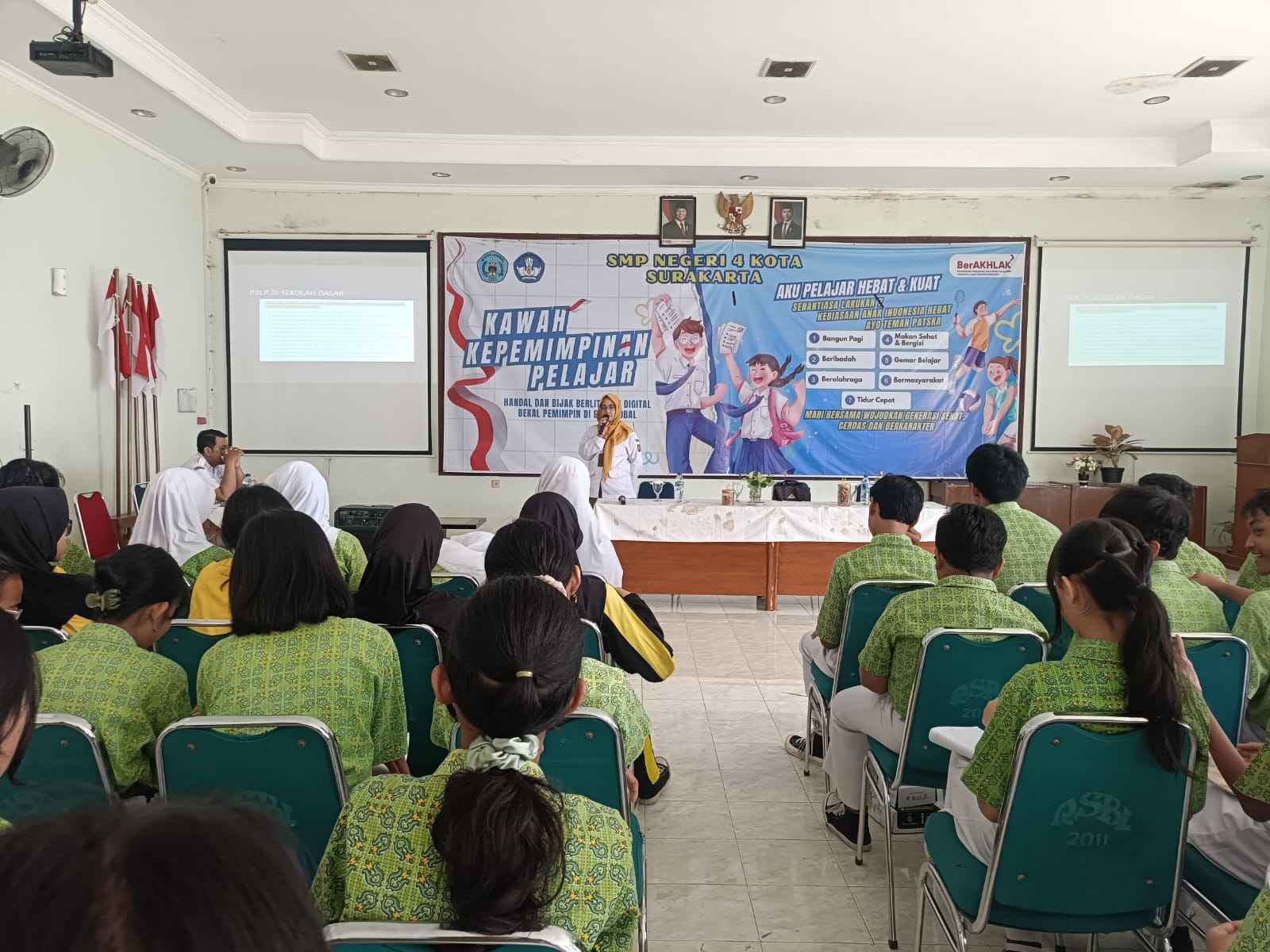 Kegiatan P3LP Puskesmas Setabelan di SMP Negeri 4 Kota Surakarta