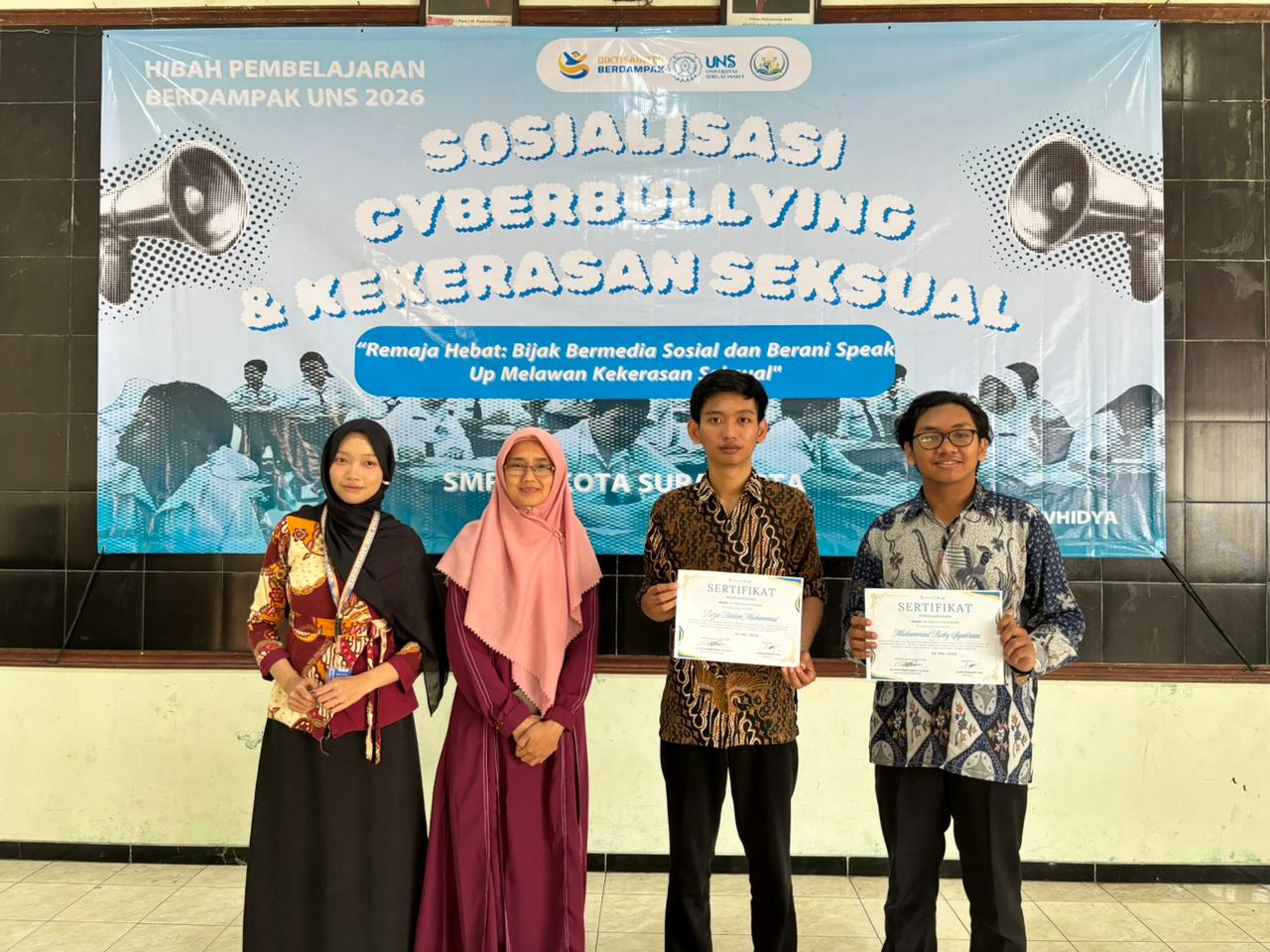 Ciptakan Sekolah Aman, TIM HIBAH PEMBELAJARAN BERDAMPAK 2026 PPKN Adakan Sosialisasi Cyberbullying dan Kekerasan Seksual Ciptakan Sekolah Aman, TIM HIBAH PEMBELAJARAN BERDAMPAK 2026 PPKN Adakan Sosialisasi Cyberbullying dan Kekerasan Seksual