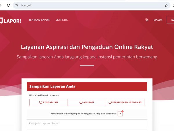 Laman  SP4n LAPOR